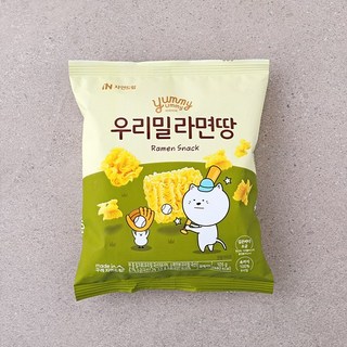 자연드림 우리밀 라면땅, 5개, 105g