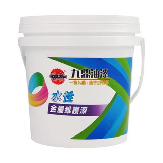 漆寶九鼎水性金屬維護漆面漆（1公升裝/1加侖裝）金屬漆 防鏽漆, 55鐵皮綠, 1個, 1L