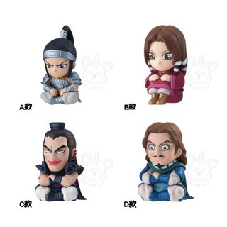 BANDAI 轉蛋 扭蛋 等待中王者天下P2 王賁 蒙恬 王騎 騰 公仔 模型 全4款, 1個, 整套1J101