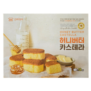 신라명과 허니버터 카스테라 사양벌꿀 / 코스트코, 35g, 18개