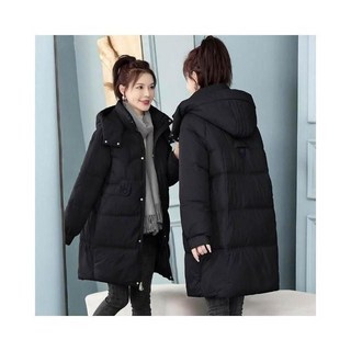 中長款防風保暖外套女款：輕薄登山運動衝鋒衣，大尺碼連帽過膝設計，適合北海道滑雪