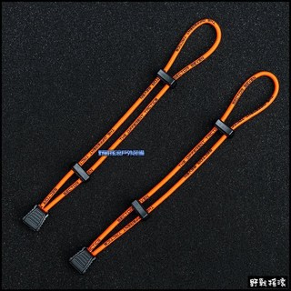 野戰搖滾 SECTOR SEVEN 戶外彈力綁繩 (一組兩條) MOLLE扣具背包擴展掛扣登山扣傘繩彈力繩掛勾固定繩, 橙色/一組兩個