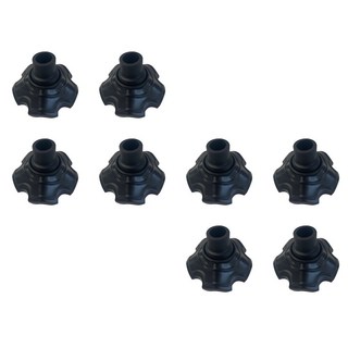 레드코코 경량 캠핑의자 미니멀 폴딩, 풋커버2세트, 블랙, 2개