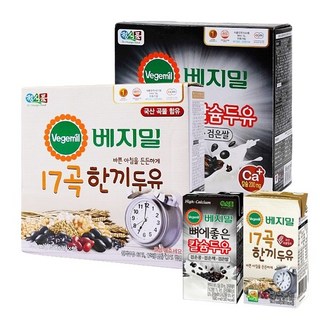 정식품 베지밀 17곡한끼두유+뼈에좋은칼슘두유 총, 32개, 190ml