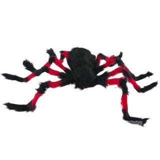 絨毛蜘蛛擺飾 萬聖節裝飾 萬聖節布置 蜘蛛裝飾 絨毛蜘蛛 派對裝飾, 隨機顏色混合