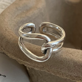 찐굿 쥬얼리 실버925 은반지 행운상징 매듭 반지 오픈링