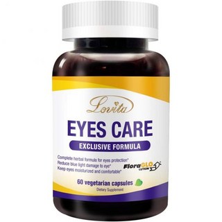 Lovita Eyes Care Eye Vitamins with Clinically Proven FloraGLO Lutein Black Currant & Eyebright, 60 Count (Pack of 1), 60정, 1개