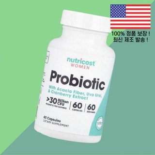 뉴트리코스트 우먼 여성 여자 프로바이오틱스 유산균 300억 CFU 이상 60캡슐 Nutricost Women Probiotic 30 Billion 60 Capsules, 뉴트리코스트 우먼 여성 여자 프로바이오틱스 유산균 30