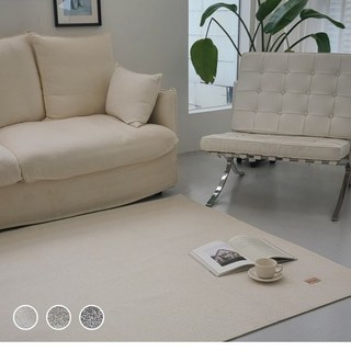 DECO TALK 사계절 워셔블 거실 러그 카페트 8size 3colors