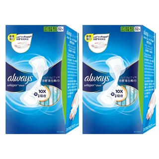 Always 好自在 經典款液體衛生棉 27公分, 2個, 32片, 日用