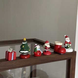 迷你聖誕樹聖誕節小擺件家居桌面拍照裝飾品聖誕襪子聖誕禮物, 帶圍巾小雪人,無規格, 1個