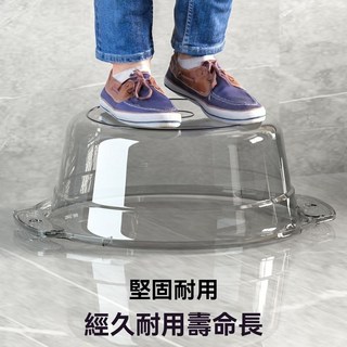 加厚透明盆子 嬰兒洗臉盆 宿舍洗衣盆 洗菜盆 洗腳盆 家用塑料盆, 1個, 透明綠色【全新料食品級】,1個裝【小號】（優質加厚款）