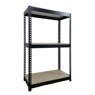 울트라랙 높이 900 블랙 철제 선반 경량랙 무볼트 조립식 앵글 진열 랙 펜트리, 1세트, 3단 블랙 600 300 900