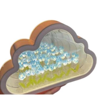 雲朵鬱金香小夜燈︱花海小夜燈 DIY 手作 生日禮物 DIY材料包 手作材料包︱麥手作, B藍色, 1個