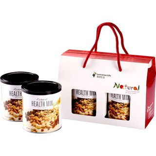 清淨生活 健康零嘴禮盒 (天然綜合堅果310gx2入), 1個