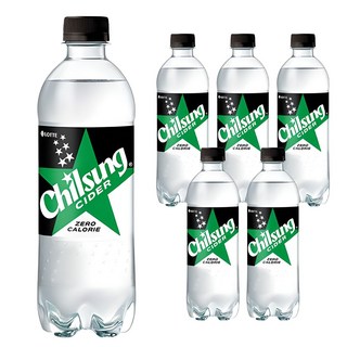 Chilsung Cider Zero汽水, 6瓶, 500ml