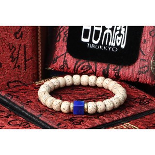 TIBUKKYO德榕藏品 星月菩提手珠 天然無染色青金石方塊隔珠 串珠設計手鍊 DIY飾品禮物