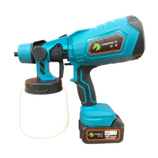 保固一年36VF電動噴漆槍 大功率200W(贈簡易測量杯*1) 台灣快速出貨 鋰電噴漆槍 汽車噴漆槍 油漆槍, 1個