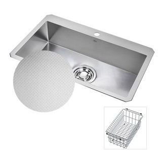 백조씽크 CESWSR8635 코팅 + 엠보 사각씽크볼(바스켓+ 기본배수구), 1개