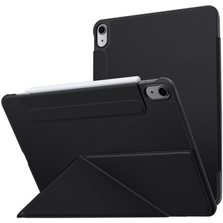 AITEWO 아이패드 케이스 삼각형 거치대 네 가지 각도조절 마그네틱 펜슬수납 미니 에어4/5/6/7 프로7/6/5/4/3/2세대 10.9/11/12.9/13인친 M2 M3 M4, 1개, 블랙