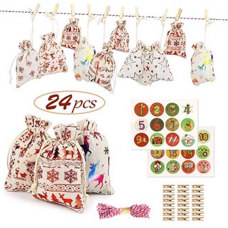 聖誕倒數禮物袋 24入, 詳見包裝
