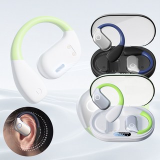 블루투스 무선 이어폰 귀걸이형 가벼운 이어후크 생활방수 가성비 vr5.4, BT-90 네이비