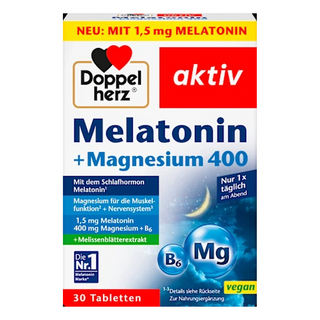 독일직구 도펠헤르츠 멜라토닌+마그네슘400, 1박스, 30정