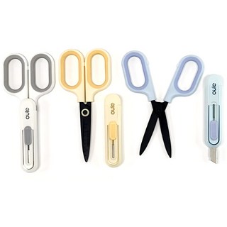 MDC 2IN1 가위칼 / 칼집칼가위, 1개, 스카이블루