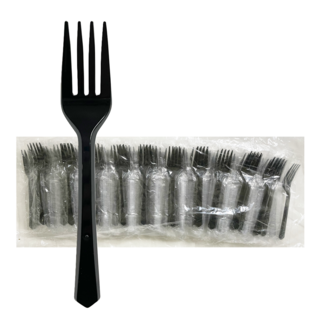 생활을그리다 개별포장 일회용 포크 16cm 블랙, 1개입, 300개