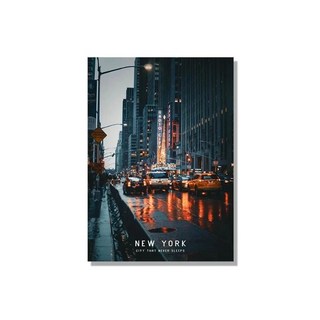 미국 유명 도시 뉴욕 여행 풍경 포스터 캔버스 그림 프린트 벽 예술 사진 집 꾸미기, C. 50x70cm, 3. 10, 1개