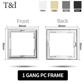 USB Type-C 포트가 MORDIO Schuko 소켓 매립형 벽면 콘센트 16A 250V 흰색 접지형 – 폴란드용 EU 표준, 03 2 Gang Frame, 01 White