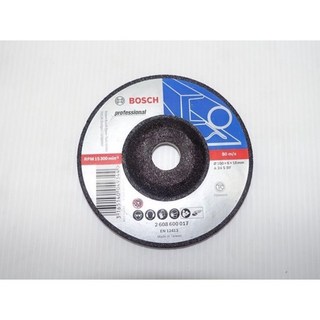 BOSCH 博士 4吋 厚切砂輪片 100*6*16mm 金屬研磨切割專用, 1個