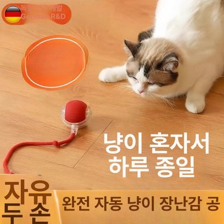 고양이 전동 장난감 자동 움직이는 점프볼 스크래쳐 기능 포함, 1개, 업그레이드 블루 탈모 방지 빗 긴털 개