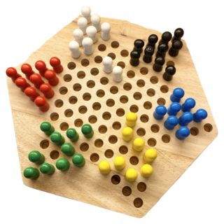 河神 益智桌遊 六角跳跳棋, 1個