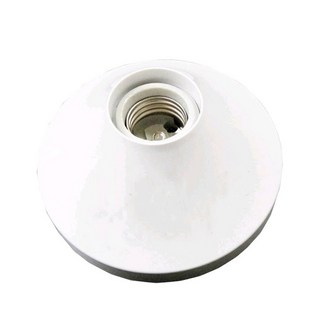 中一瓷心吸頂引掛式燈座 E27陶瓷燈頭 珍珠燈具 日式燈座, 白色