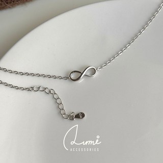 ALUMI 閃耀無限 S925純銀 8字小碎鑽 銀鍊 手鍊 飾品 純銀手鍊
