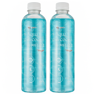 아쿠아디코코 pH 7.5 약 알칼리성 물 미네랄 워터 미세플라스틱 없는 깨끗하고 안전한 프리미엄 최고급 물 (FDA 할랄 인증 칼슘 칼륨 규소 마그네슘 함유), 20개, 500ml
