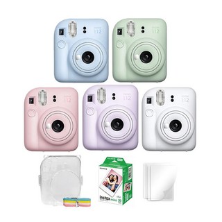 富士 Fujifilm Instax Mini 12 相機, 1個, mini12/白＋20張底片＋水晶殼