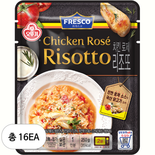 오뚜기 프레스코 치킨로제리조또, 16개, 250g