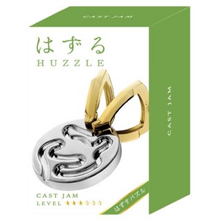 하나야마 캐스트퍼즐 잼 JAM 3단계 중급 하즈루, 1개, 골드/실버, 3피스