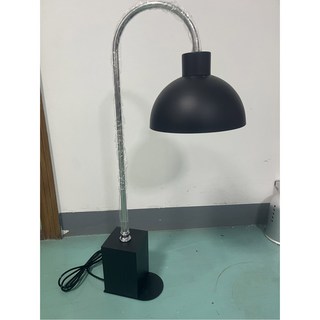 장치 할로겐워머 뷔페 할로겐 워머 2구실버 듀얼 로즈 음식 램프형 레드구리 온열기 스탠드, 흑색작은흑색깔창