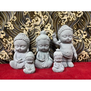 京綸 Q版佛祖觀音臥佛，石雕佛像擺件，辦公室桌面裝飾，水族箱造景, 釋迦牟尼佛,小