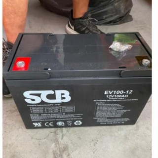 SCB EV100-12 12V 100Ah 深循環電池 太陽能 露營 充放電專用, 1個
