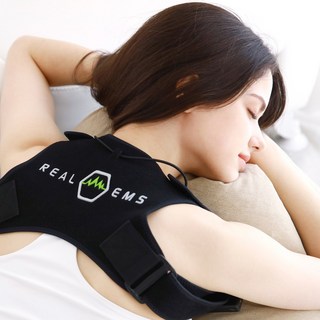 리얼EMS 저주파 안마기 목 어깨 마사지기, 리얼 EMS 어깨마사지 L/XL