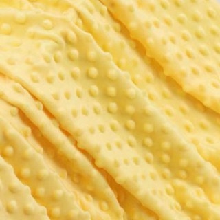 銘布 160CM豆豆絨布料 嬰兒躺床 蓋毯 娃娃 棉被, 鵝黃（現貨）