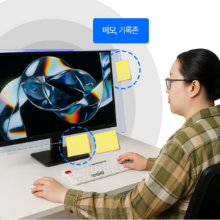 모니터 스크린세이버 블루라이트 차단 거치형 화면보호 2size, 1개, 24인치