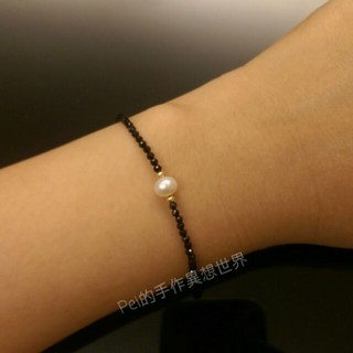 Pei配飾 珍愛 天然石 純銀 手鍊 珍珠