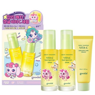 [티니핑에디션] 구달 청귤 비타C 잡티 케어 세럼 더블 기획세트, FREE, 1개