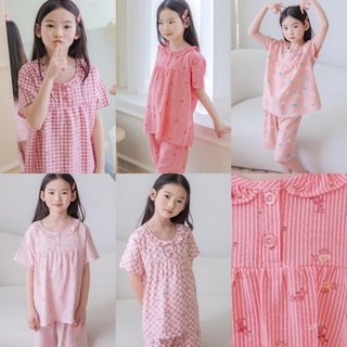 인견잠옷 인견 반팔상하세트 여름잠옷 홈웨어 아동잠옷 여아 여아동