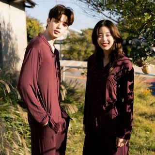 커플용 모달 클래식 잠옷 상하세트